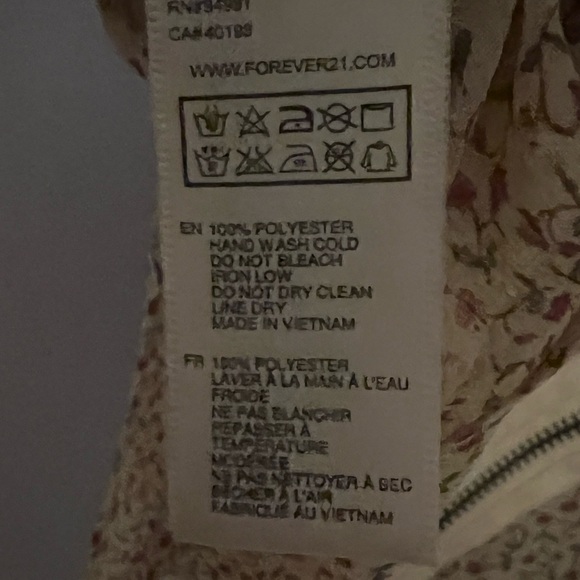 Forever 21 | Floral Ruffle Front Spaghetti Strap Tank-Top | Large - Picture 3 of 9